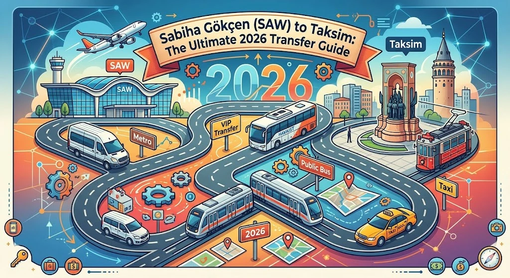Sabiha Gökçen (SAW)'den Taksim'e: 2026 Transfer Rehberi