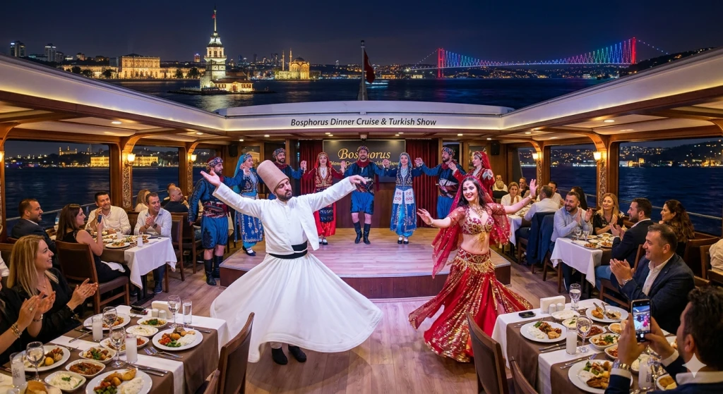 Kapal Pesiar Makan Malam Bosphorus dengan Pertunjukan Turki: Apa yang Akan Anda Tonton di Atas Kapal