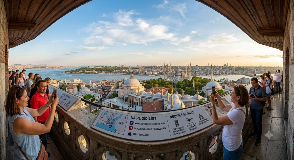 Hur kan en turist ta sig till Galatatornet? Varför är det så viktigt?